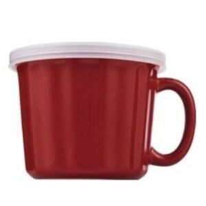 𝅺Good Cook 16 Oz. Personal Covered Stoneware soup Crock Mug